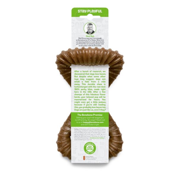 Benebone Dental Durable Dog Chew Toy, Real Bacon, Medium Hot on Sale - Image 3