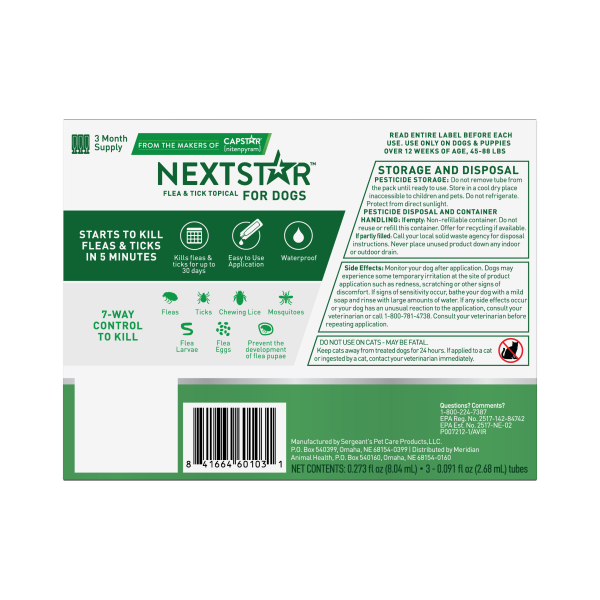 Nextstar Flea & Tick Topical Dog 45-88LB 3CT Fashion - Image 2