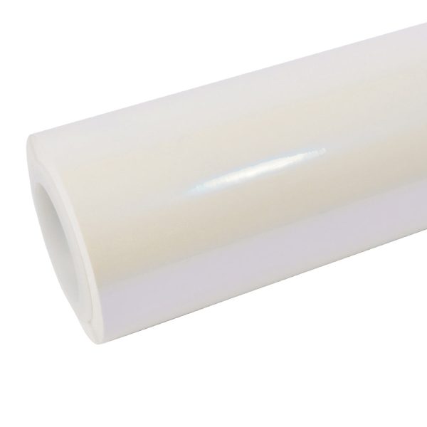 Glossy White Blue Vinyl Wrap For Discount