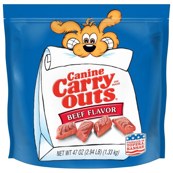 Canine Carry Outs Beef Flavor Dog Treats, 47oz Bag For Cheap