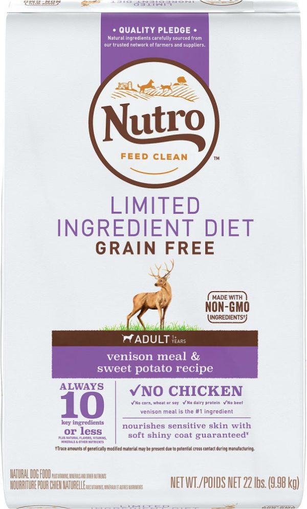 Nutro Limited Ingredient Diet Grain Free Adult Venison and Sweet Potato Dry Dog Food Online Hot Sale