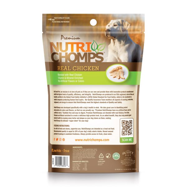 NutriChomps 6-inch Chicken Wrapped Mini Twist, 10 Count Dog Chews Online Sale - Image 2
